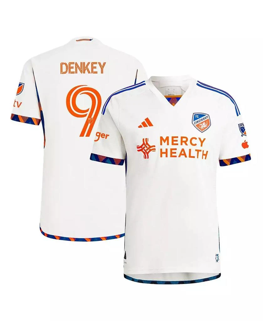 Adidas Men
s Kevin Denkey White FC Cincinnati 2024 The Canvas Kit Authentic Player Jersey