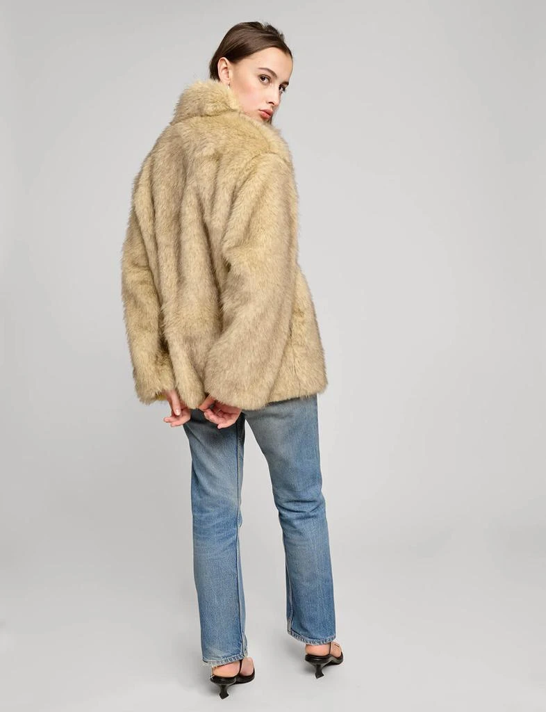 Pixie Market Beige Faux Fur Jacket 8