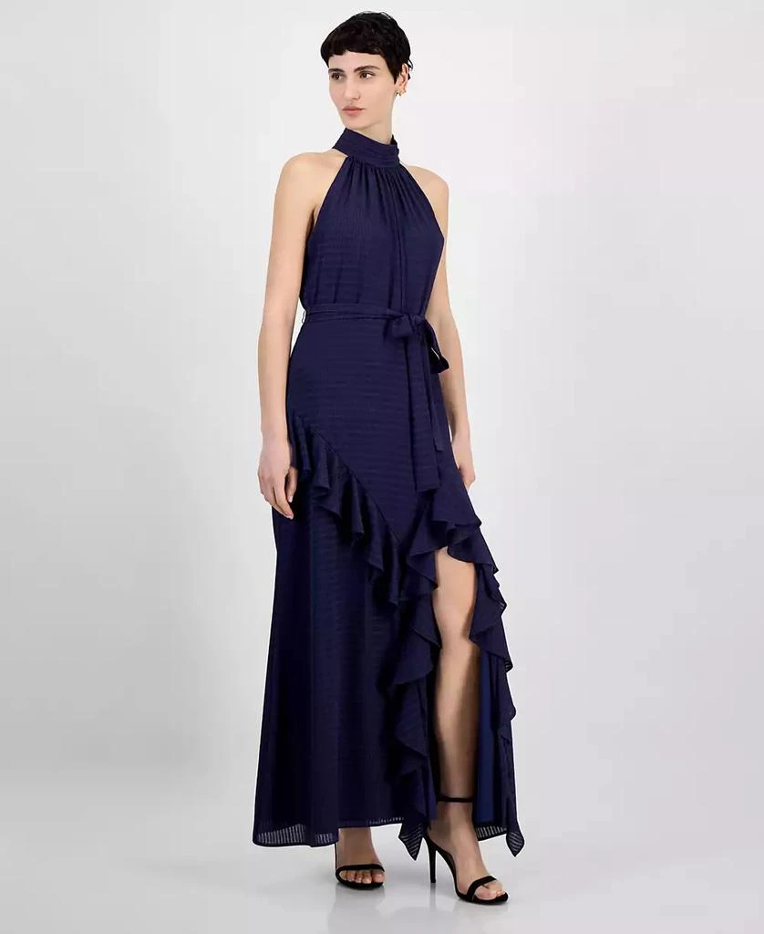 anne klein bridesmaid dress Anne Klein Petite Tiered Tie-Neck Maxi Dress main image 1