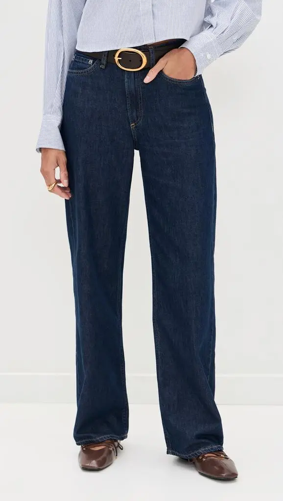 Rag & Bone Featherweight Logan Wide Leg Jeans