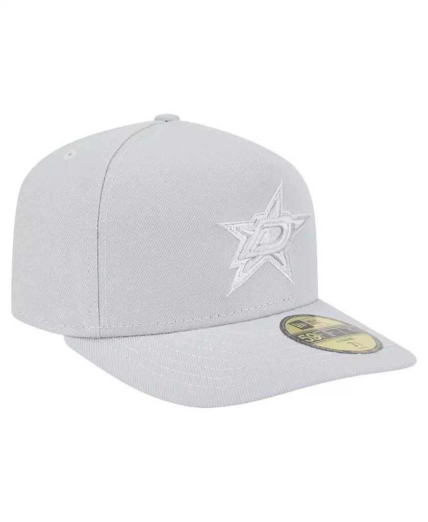 New Era Men's Gray Dallas Stars Color Pack A-Frame 59FIFTY Fitted Hat 5
