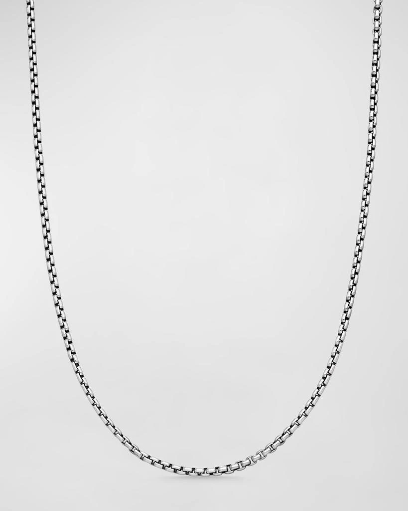 David Yurman 2.7mm Box Chain Necklace in Silver