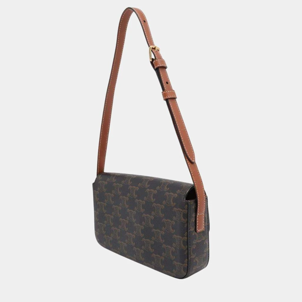 Celine Celine Tan Calf Leather Triomphe One Shoulder Bag 2