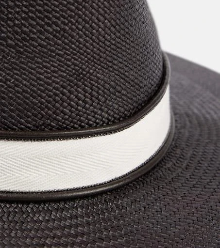 Brunello Cucinelli Monili straw fedora 3
