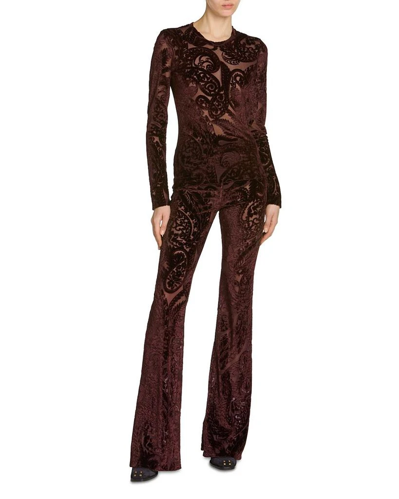 ETRO Long Sleeve Velvet Top 2