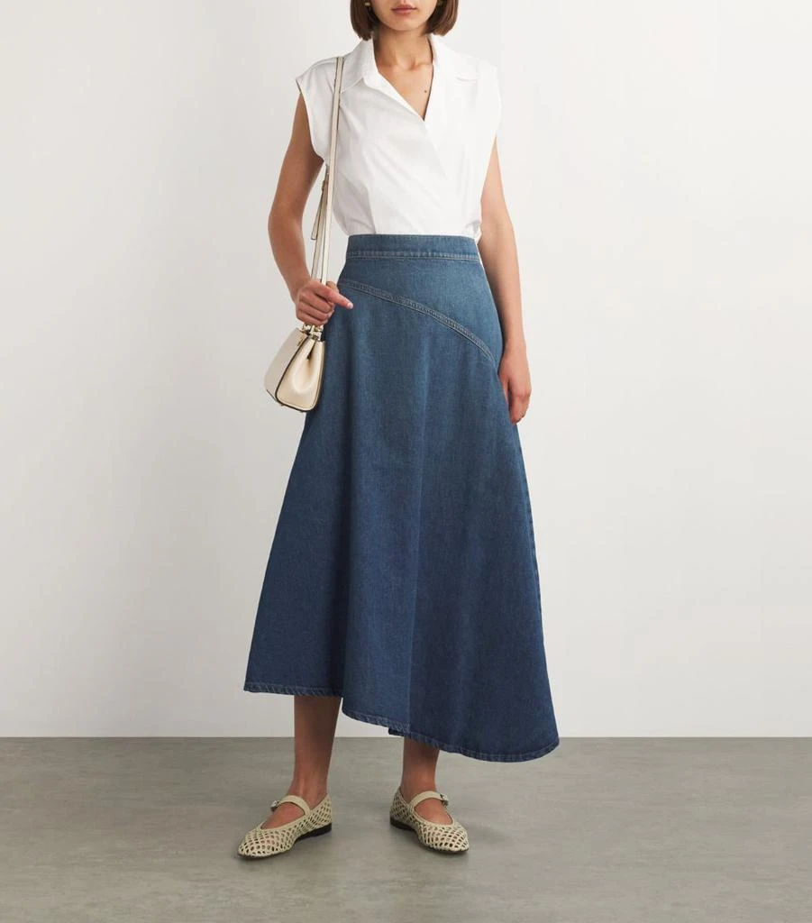 Weekend Max Mara Denim Midi Skirt 2