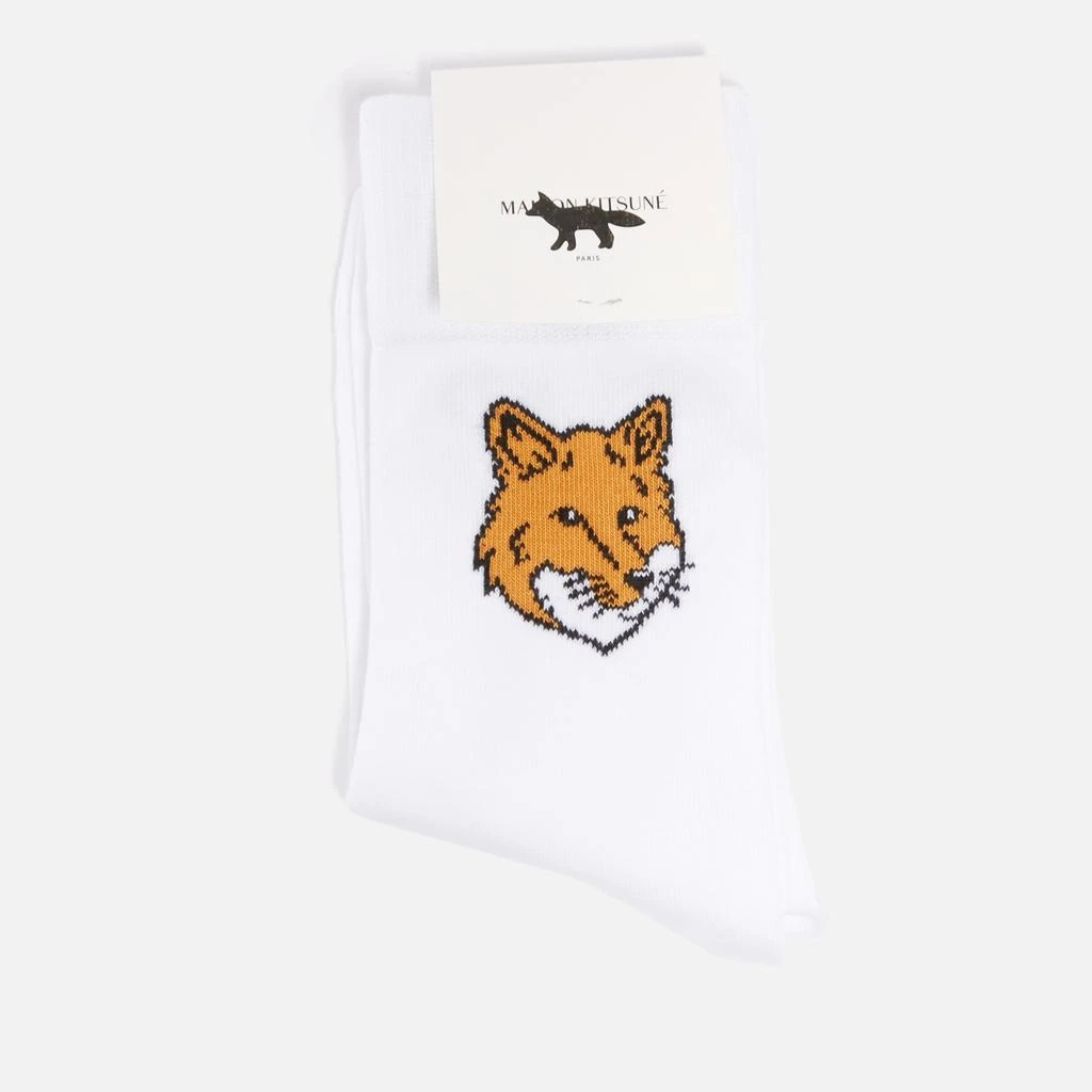 Maison Kitsuné Fox Head Ribbed-Knit Socks 3