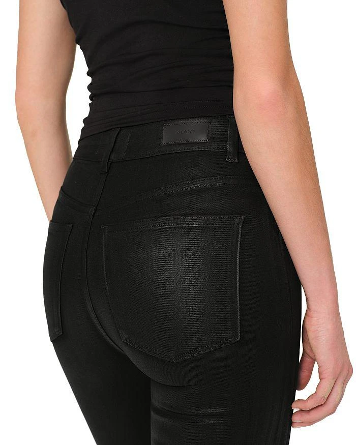 DL1961 Halle Instasculpt High Rise Straight Leg Jeans in Black Coat 7