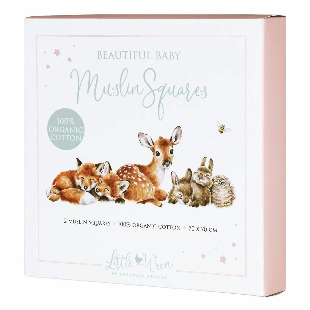 Wrendale Designs Inc. Wrendale Designs Inc. - LITTLE FOREST WOODLAND ANIMAL MUSLIN GIFT SET 5