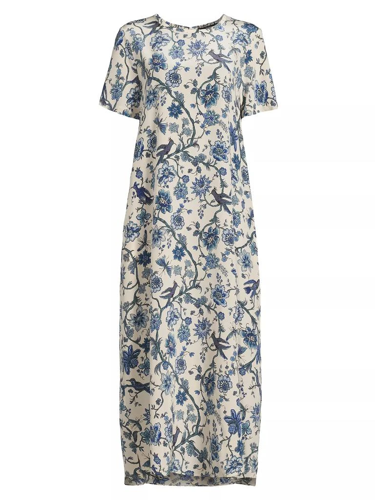 Weekend Max Mara Revere Silk Floral A-Line Dress 1