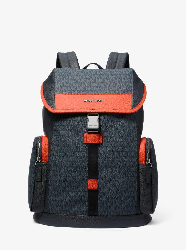 Michael Kors Cooper Color-Block Signature Logo Backpack
