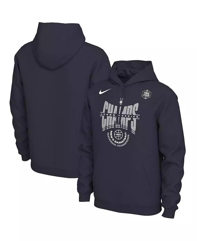 NIKE Men's Navy UConn Huskies 2023 NCAA Men's Basketball National Champions Locker Room Pullover Hoodie