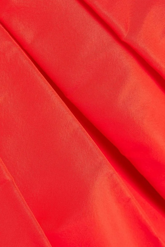 Oscar de la Renta Strapless pleated silk-faille dress 4