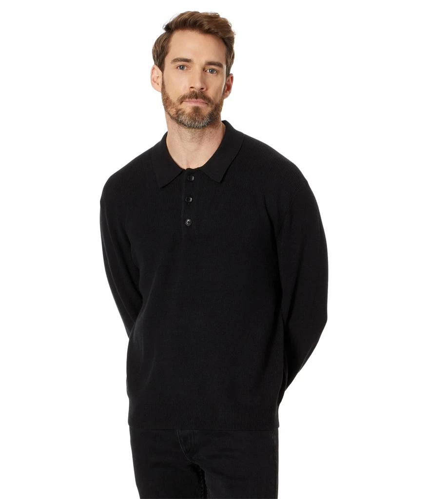 Madewell Ribbed Long-Sleeve Sweater Polo 1
