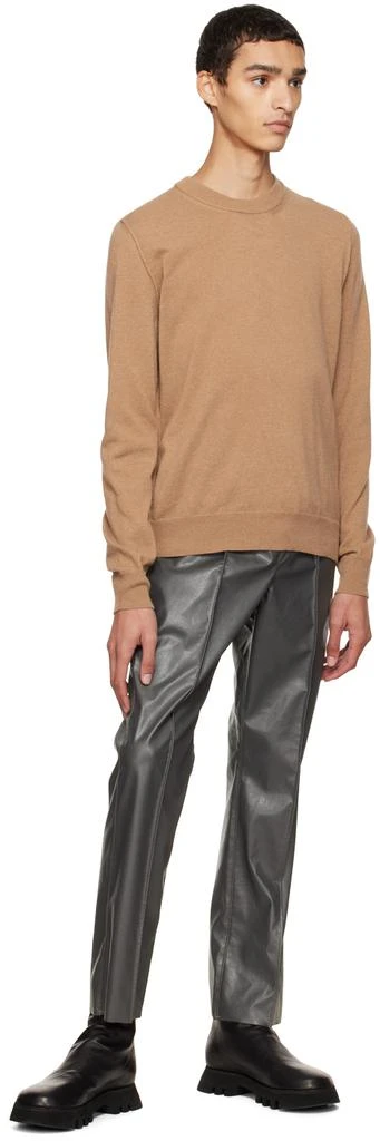 n.hoolywood Gray Faux-Leather Pants 4