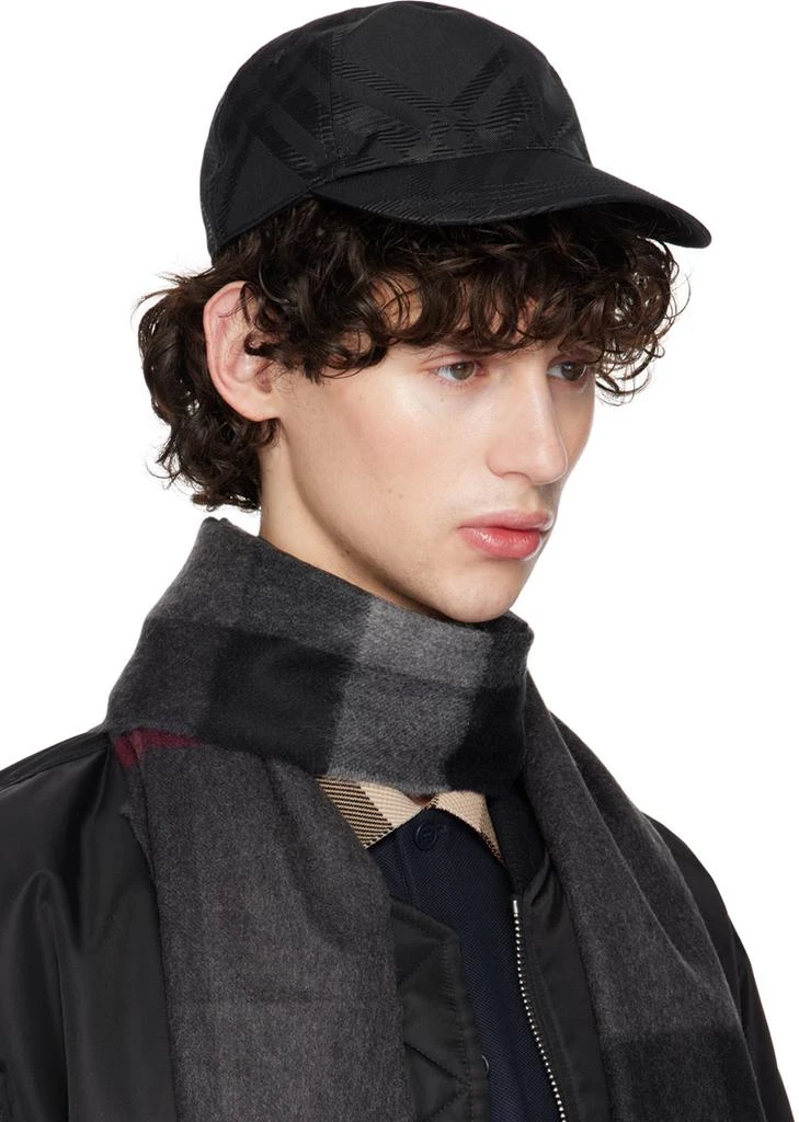 Burberry Black Check Baseball Cap 2
