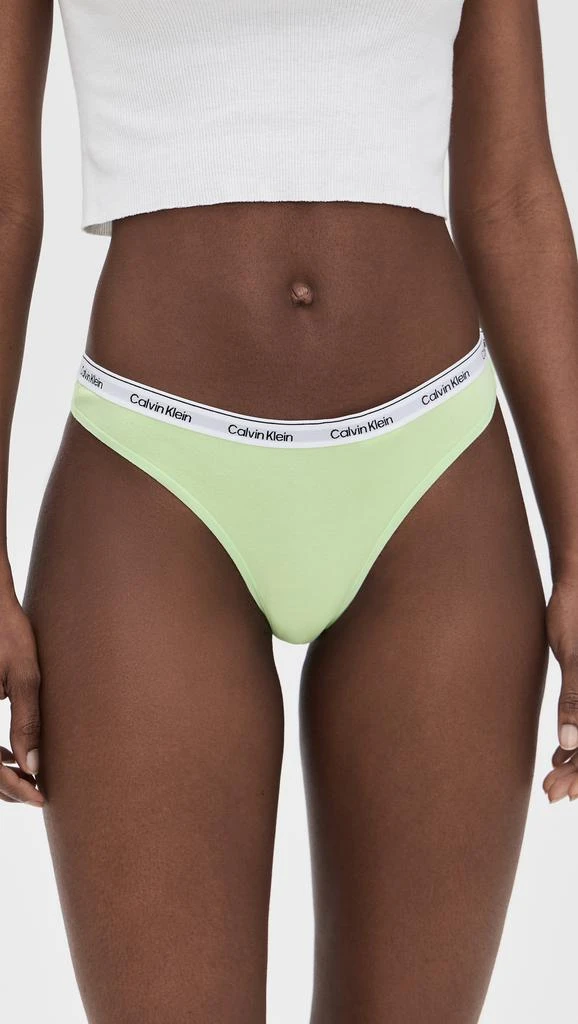 Calvin Klein Modern Logo Thong 3 Pack
