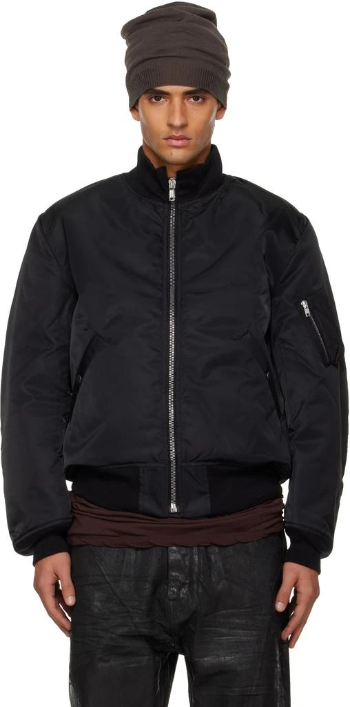 Rick Owens Black Concordians Tankers Flight Bomber Jacket 1
