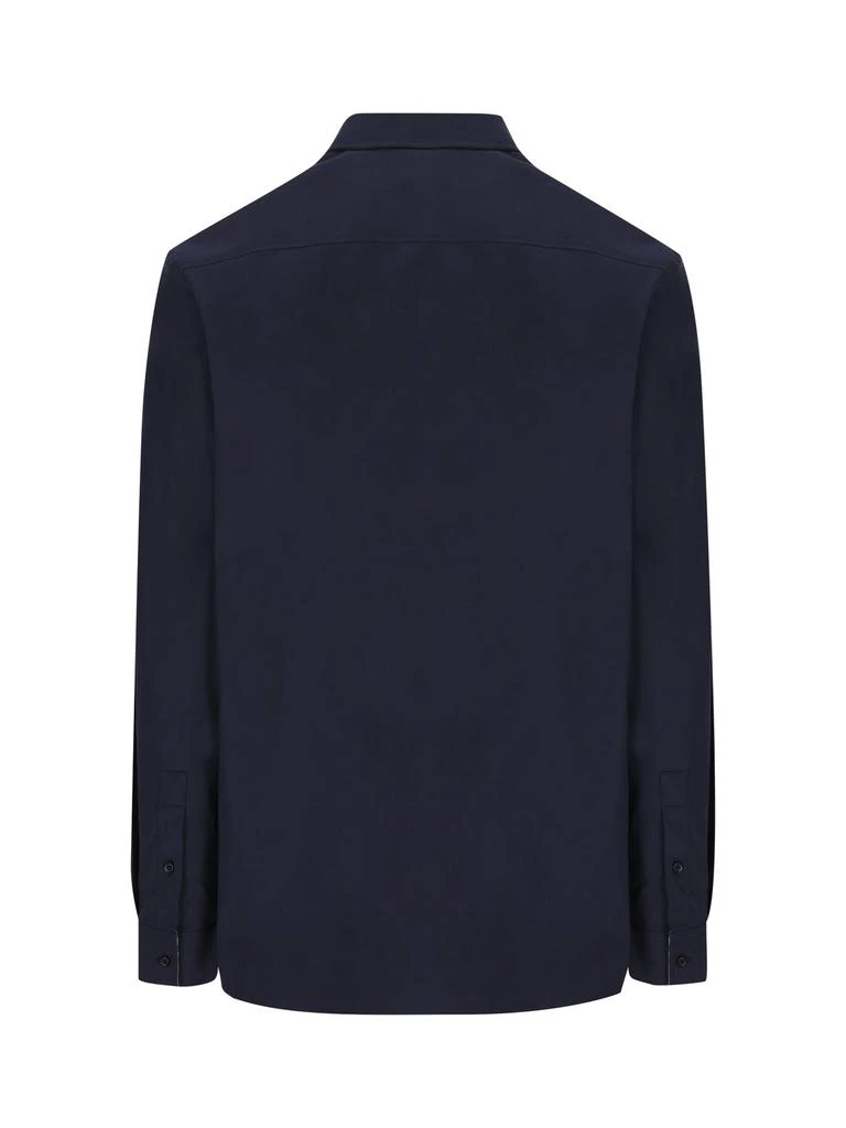 Burberry Burberry Equestrian Knight Logo Embroidered Buttoned Shirt 2