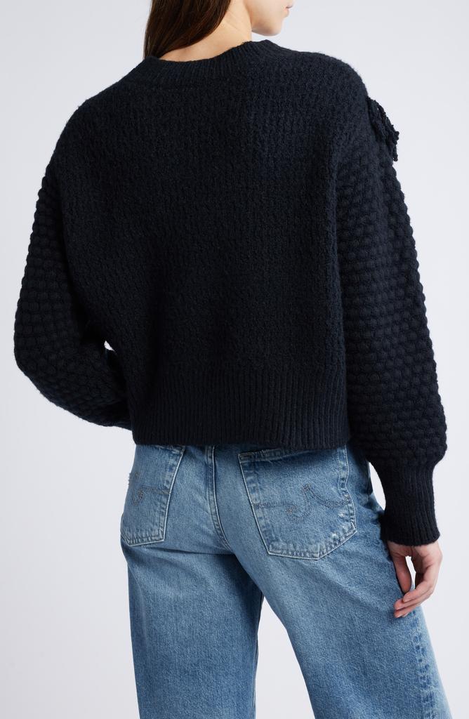 Treasure & Bond Mixed Stitch Fringe Sweater