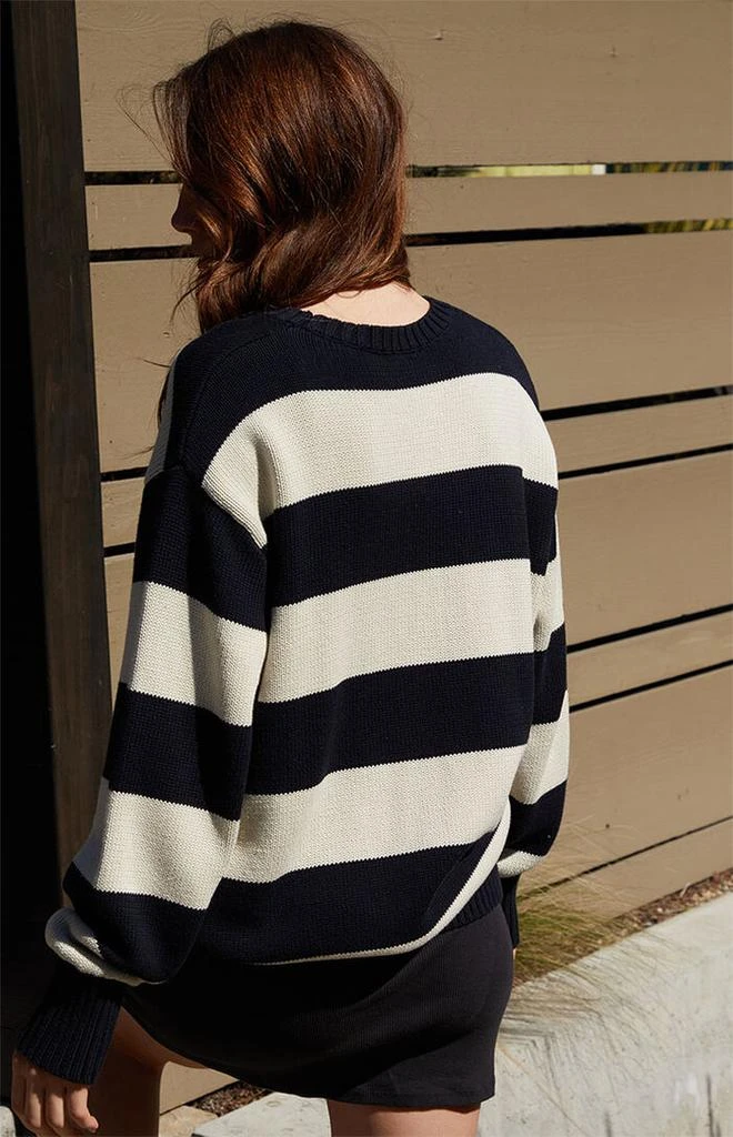 John Galt Navy & Cream Striped Brianna Sweater 3