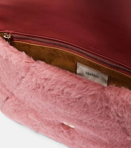 Max Mara Alpaca, wool, and silk teddy clutch 3
