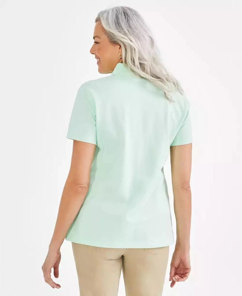 Style & Co Women's Short-Sleeve Cotton Polo Shirt, Created for Macy's 2