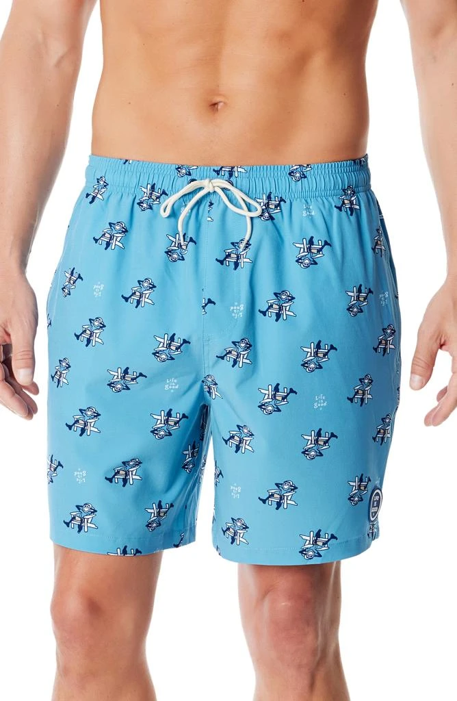 LIFE IS GOOD Jake Adirondack Print Boardshorts 1