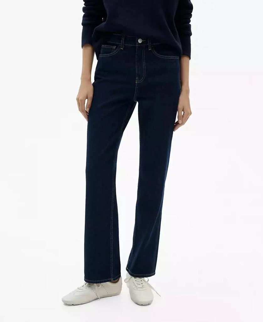 Mango Women's Matilda Medium-Rise Straight-Fit Jeans 7