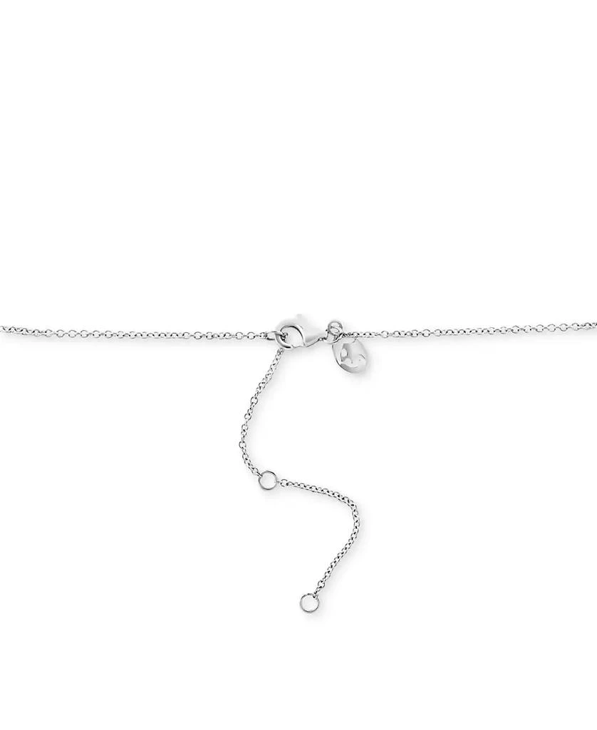 Effy EFFY® Diamond Round & Baguette Circle Cluster 18" Pendant Necklace (1 ct. t.w.) in 14k White Gold 2