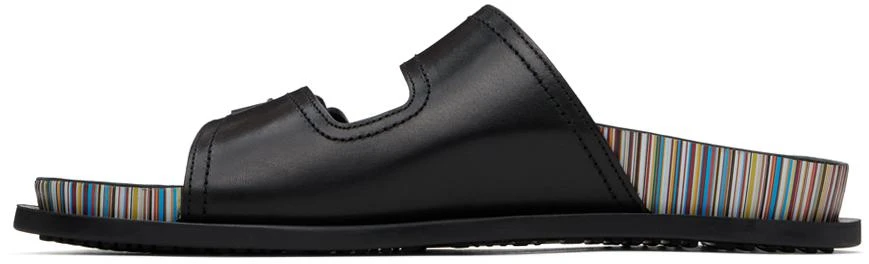 Paul Smith Black Leather Mesra Sandals 3
