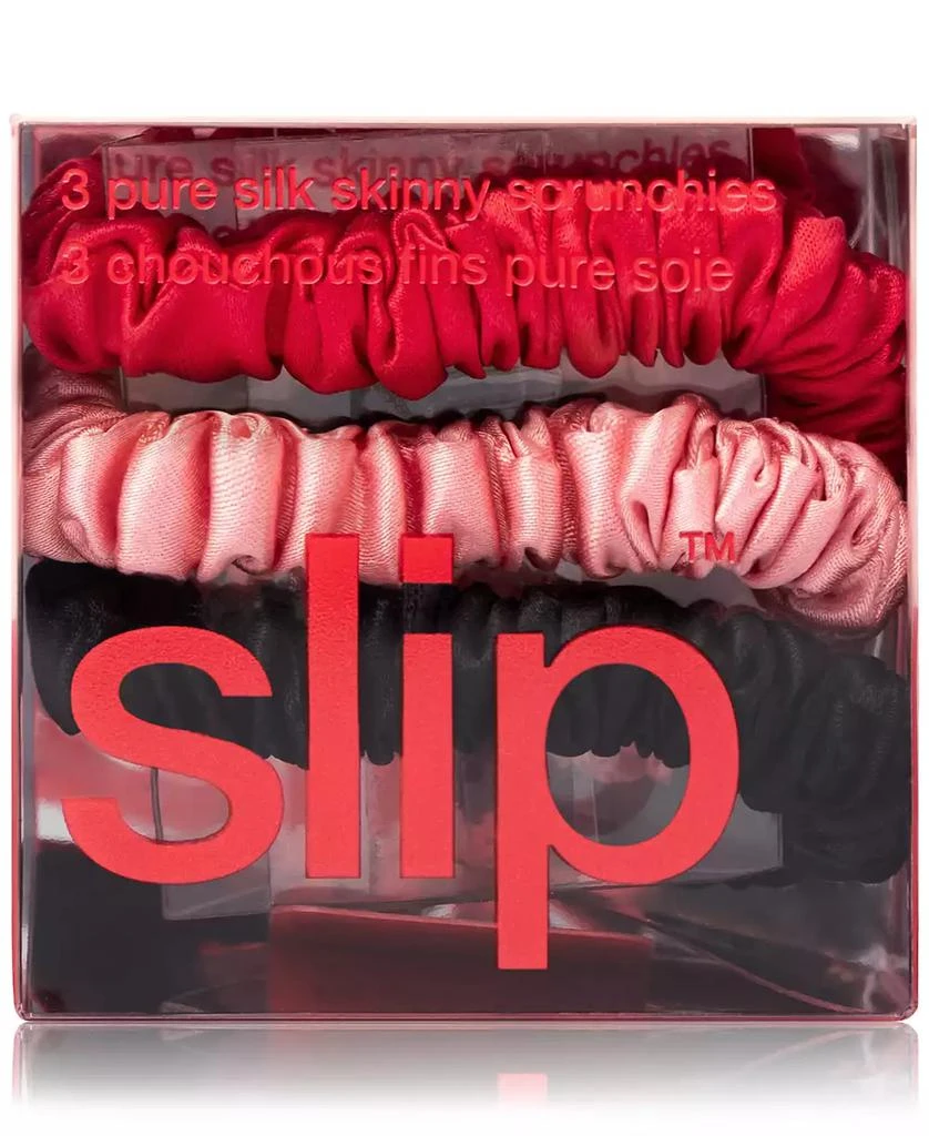 Slip 3-Pc. Pure Silk Skinny Scrunchies Set 3