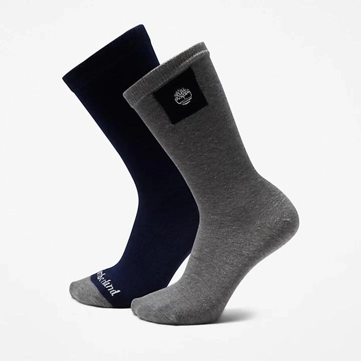 Timberland 2-Pack Crew Socks for Men in Grey 1