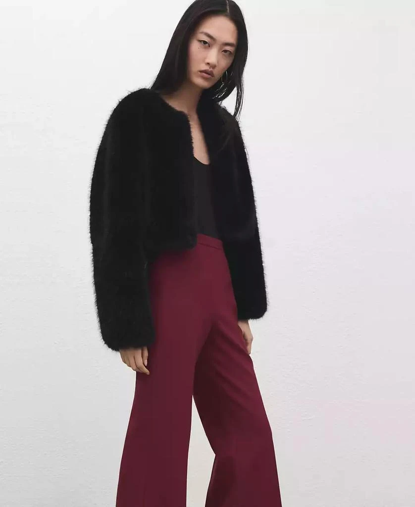 Mango Women
s Wide Leg Suit Pants 4