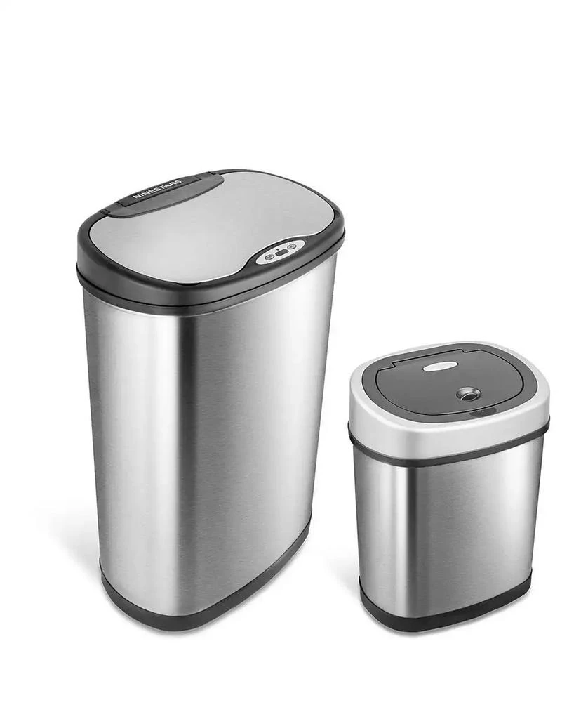 NINE STARS GROUP USA INC Rectangular Motion Sensor Trash Can Combination Set 1