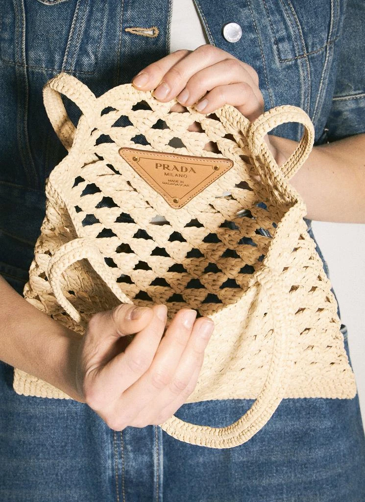 Prada Crochet Tote Bag 6