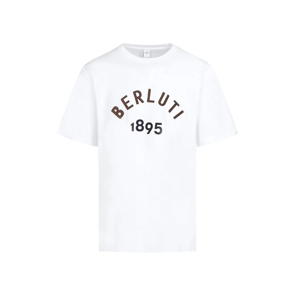 Berluti Berluti Logo Printed Crewneck T-Shirt 1