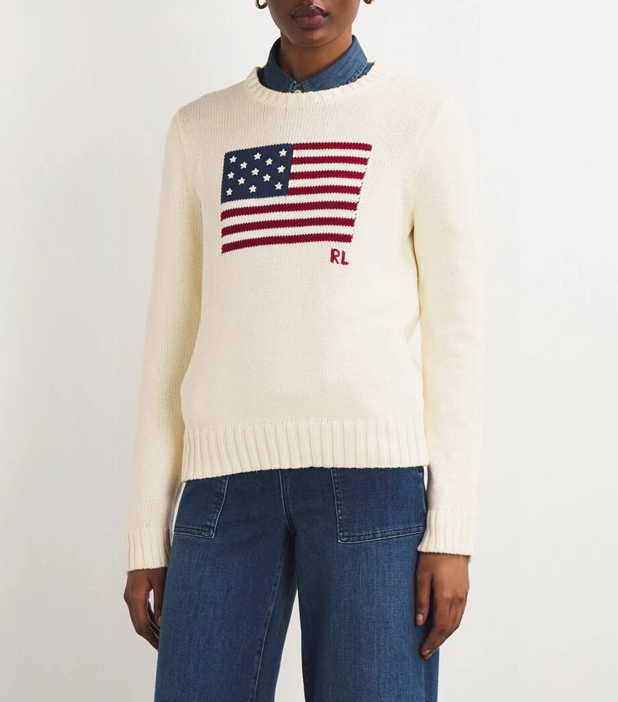 Ralph Lauren Cotton American Flag Sweater 3