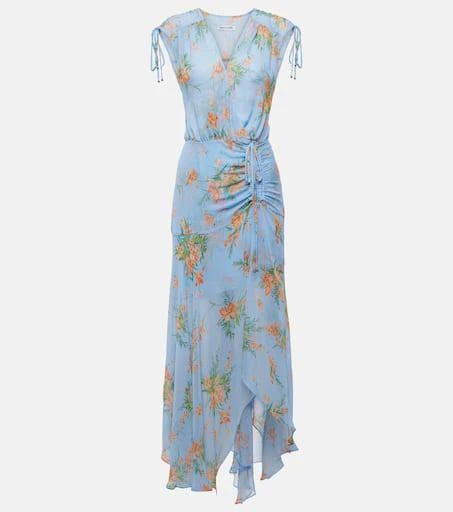 VERONICA BEARD Dovima floral silk maxi dress 1