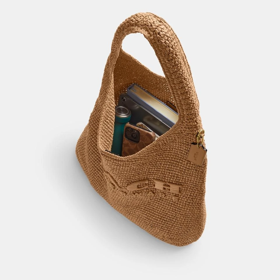 Coach Coach Brooklyn 39 Straw Shoulder Bag 6