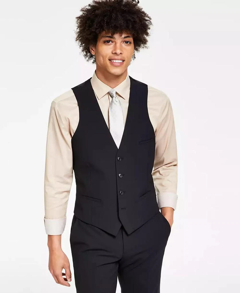 Bar III Men's Slim-Fit Wool Suit Vest, Created for Macy's 1