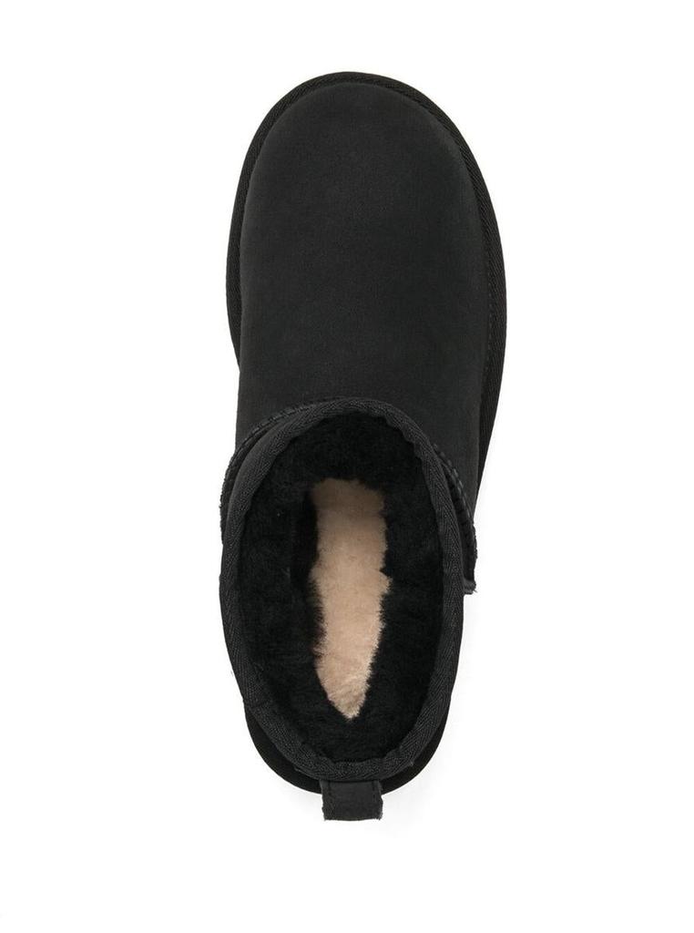 UGG Black 'Ultra Mini' Boots In Suede Woman