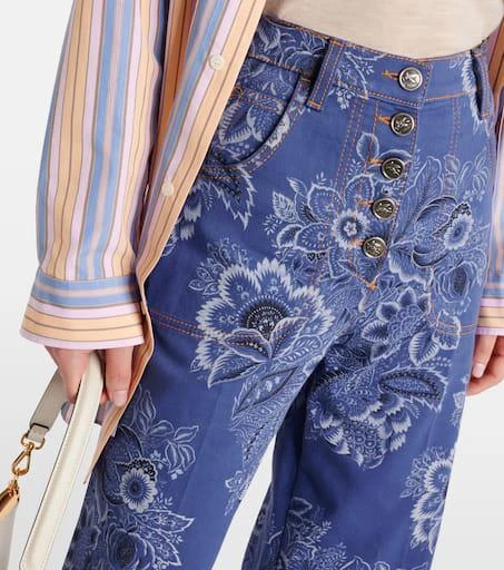 ETRO Floral high-rise flared jeans 4