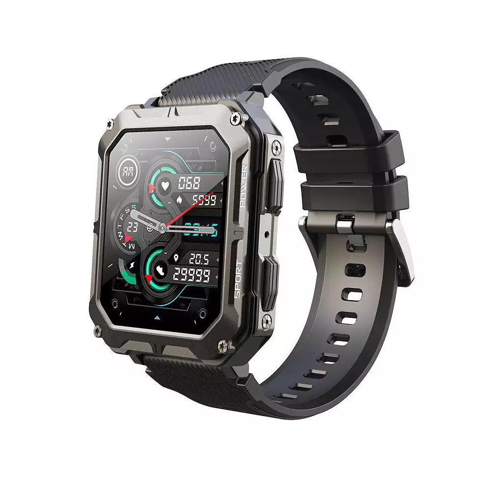 RUXING Smart 1.83'' Bluetooth Call Heart Rate Monitoring Information Push Smart Bracelet Outdoor Sports for Women Men -Orange