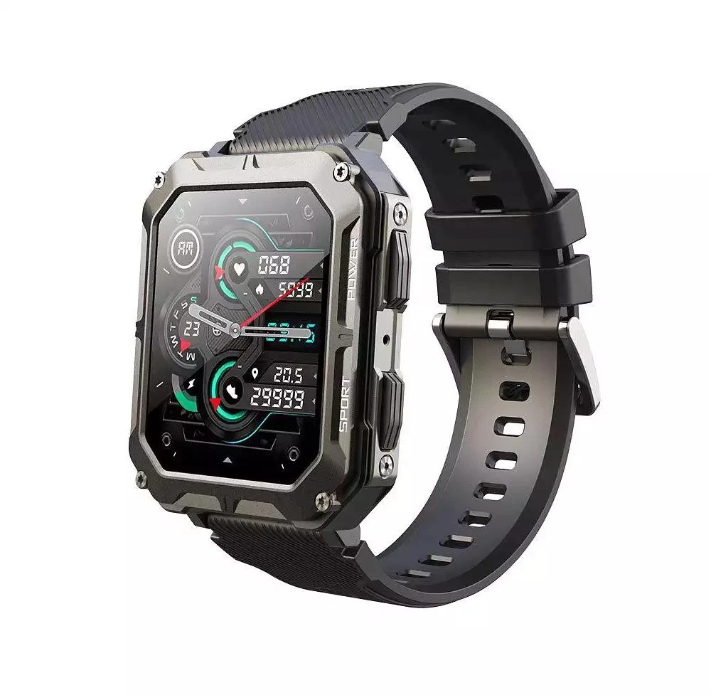 RUXING Smart 1.83'' Bluetooth Call Heart Rate Monitoring Information Push Smart Bracelet Outdoor Sports for Women Men -Orange 1