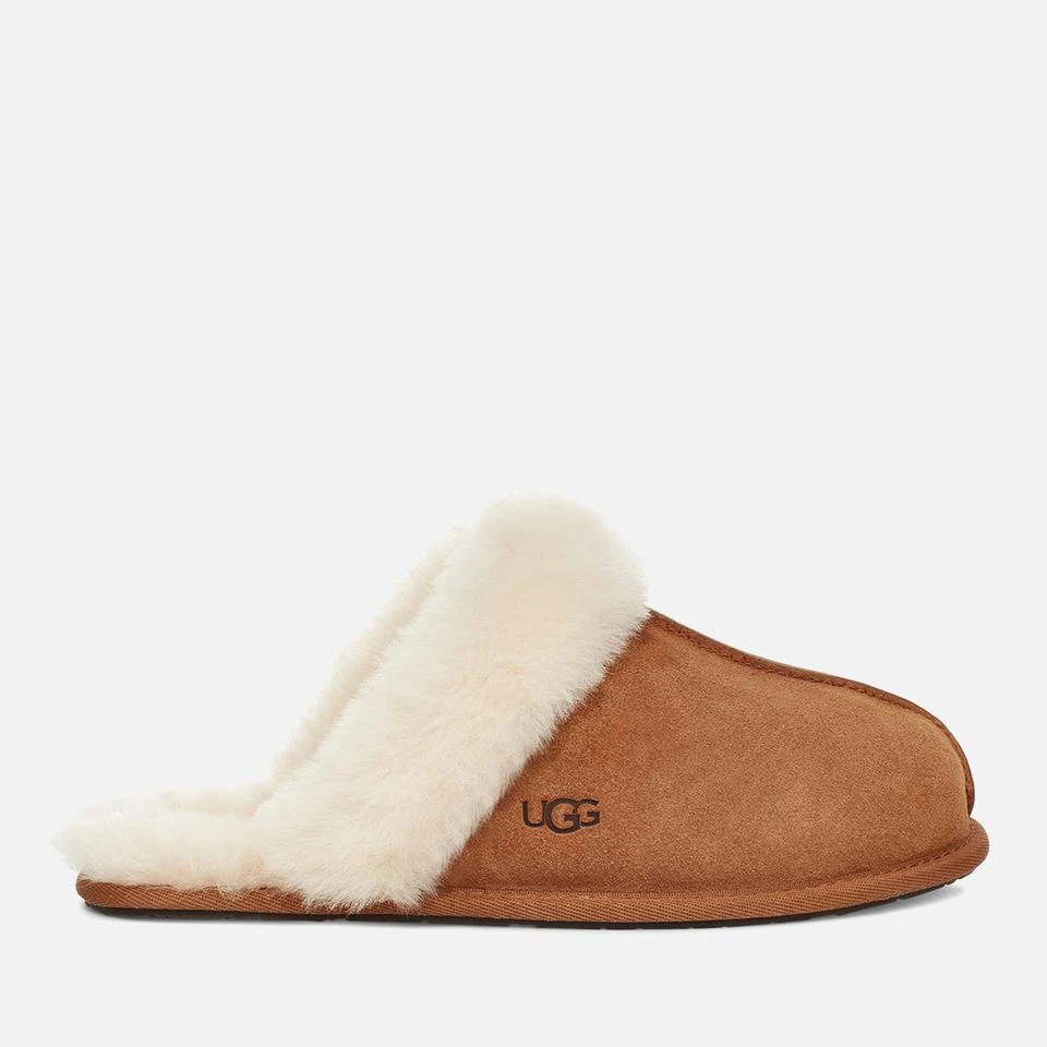 UGG UGG WOMEN'S SCUFFETTE II SHEEPSKIN SLIPPERS - CHESTNUT 1