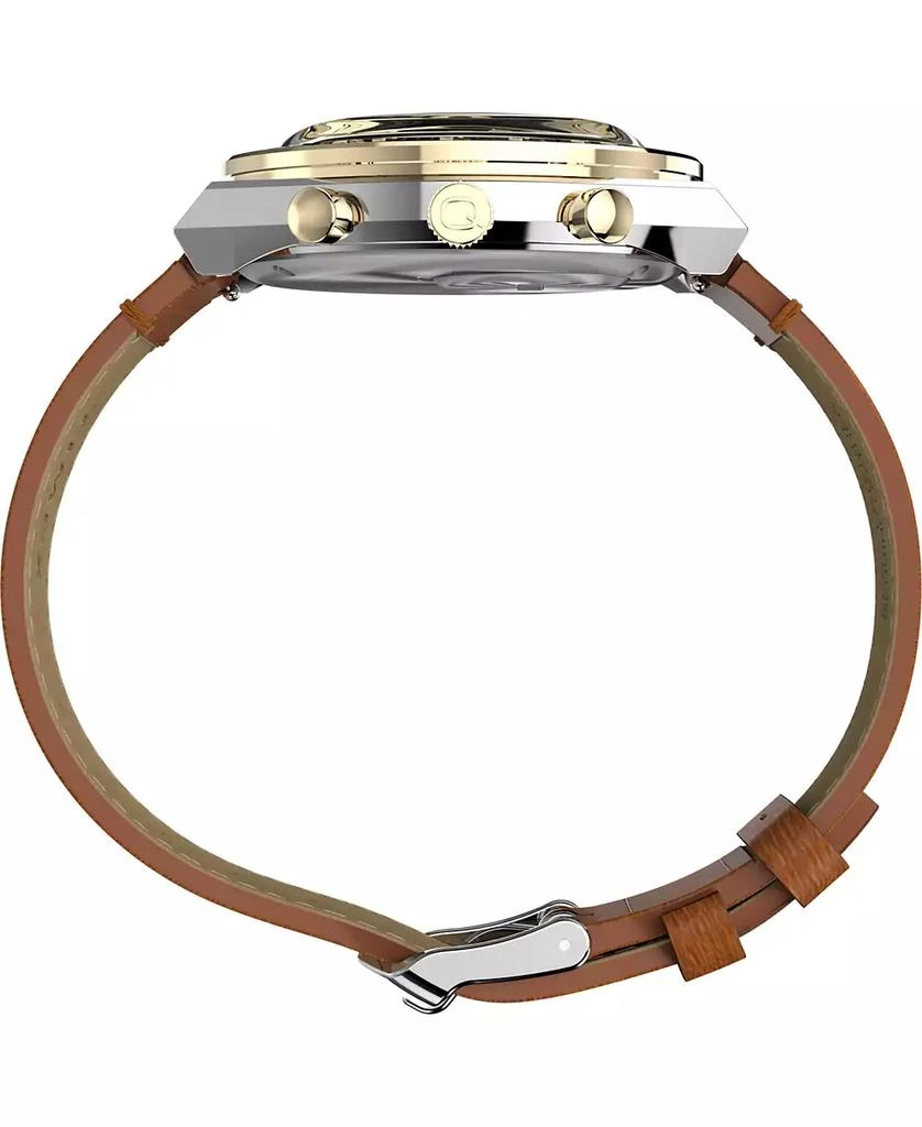 Timex Men's Analog Brown Leather Strap Watch, 40mm 2