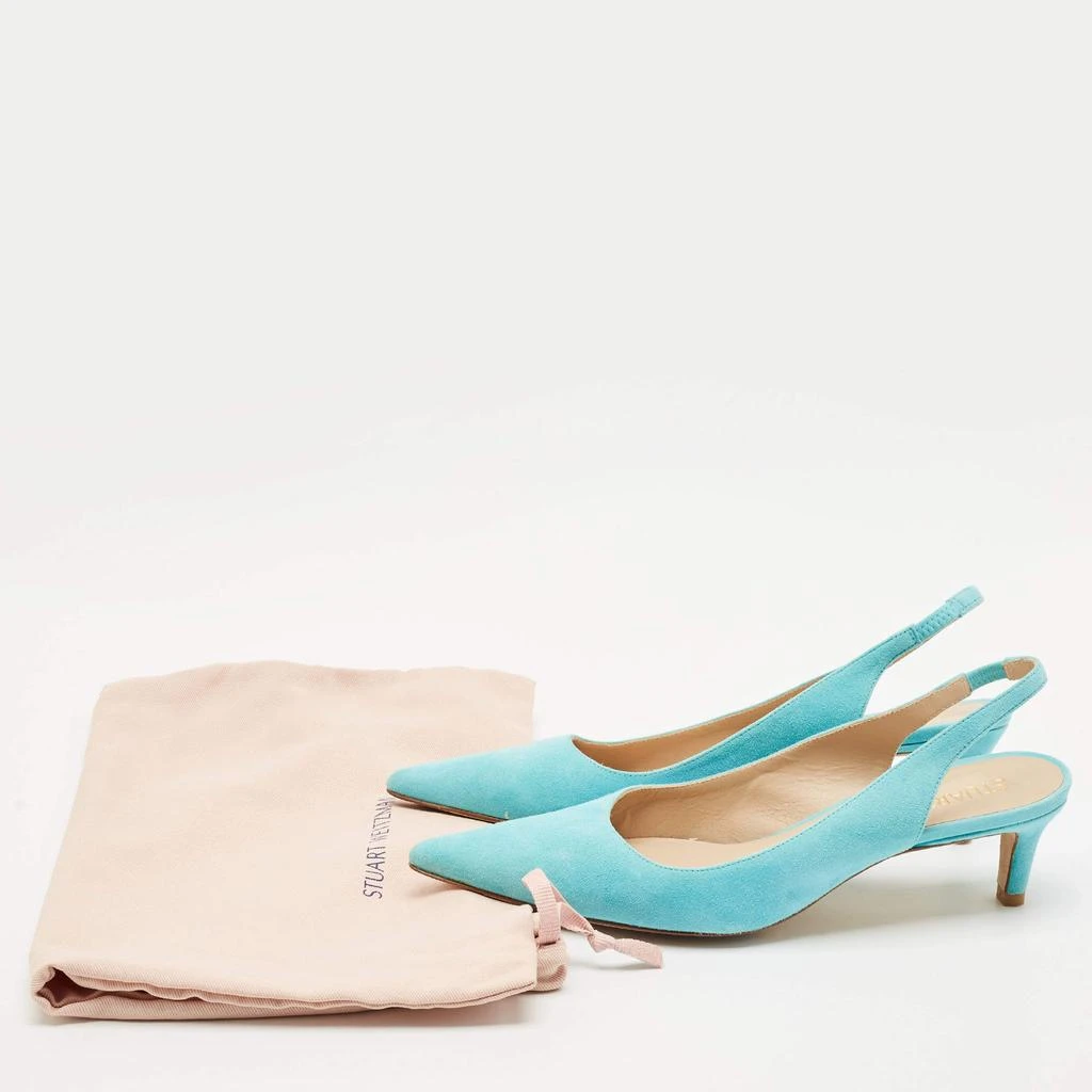 Stuart Weitzman Stuart Weitzman Blue Suede Ryder Slingback Pumps Size 38 9