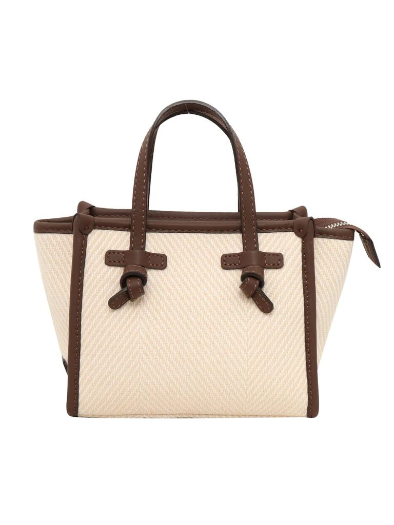 GIANNI CHIARINI Leather And Fabric Bag 1
