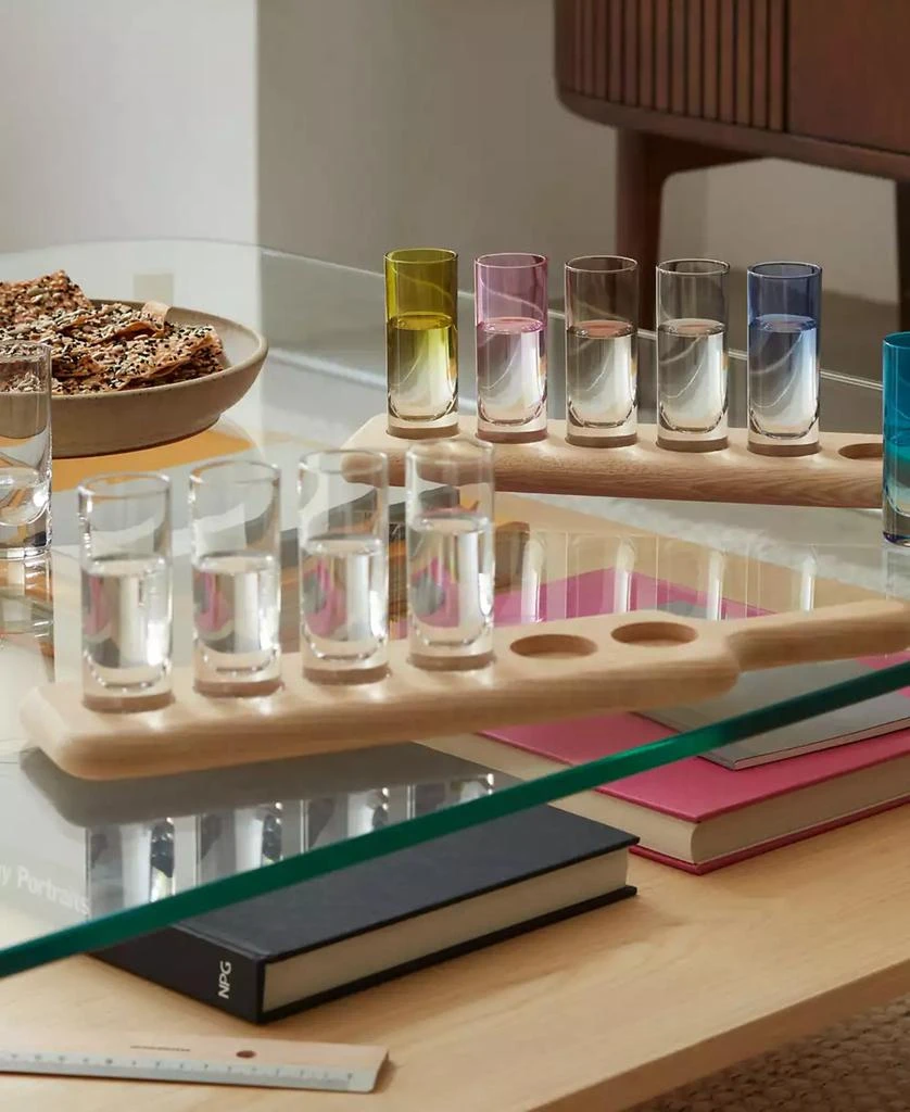 LSA International Paddle Shot Set Oak Paddle Clear, 3.5oz 3